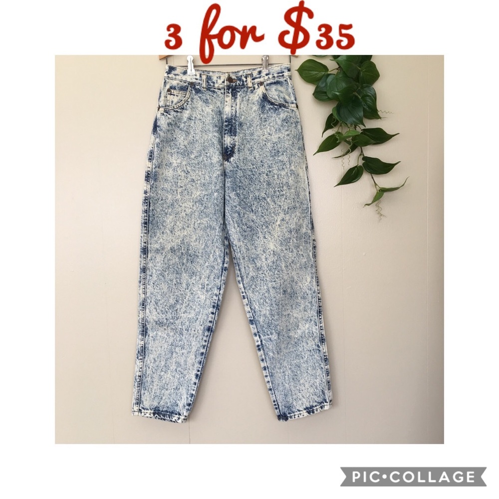 Congo Vintage Acid Wash high waisted jeans